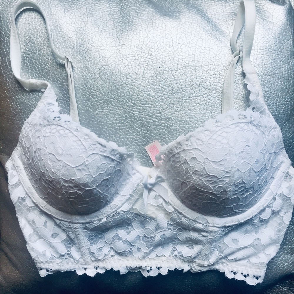 Victorias Secret Dream angels white lace push up